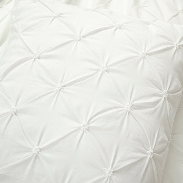 Ravello Pintuck Cotton Comforter 3 Piece Set