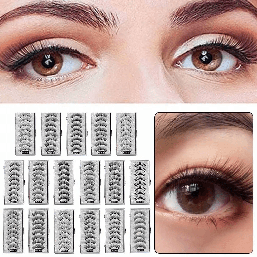 Reusable 3D Magnetic Eyelashes
