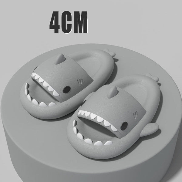 New Men and Women Summer Slippers Lovely Shark Shape Slides Outdoor Women Shoes Flip Flops Lightweight Open Toe Beach Pool Slides Sandals Shark Shower Slipper