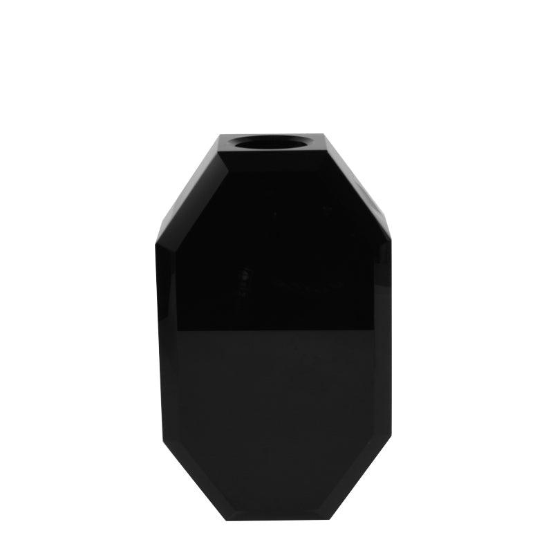 6” Octagon Crystal Vase