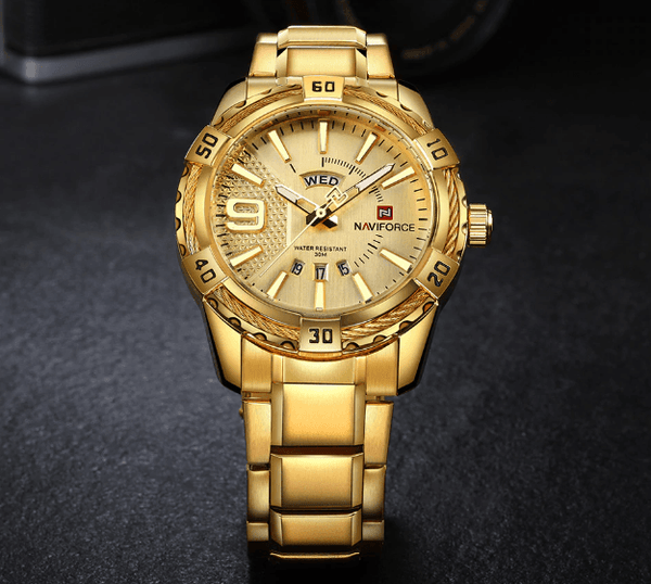 Men's  Luxury Stainless steal Waterproof Watch With Day And Date Display Unique Design Perfect Gift In Modern Metal Men  Wrist Watch Design