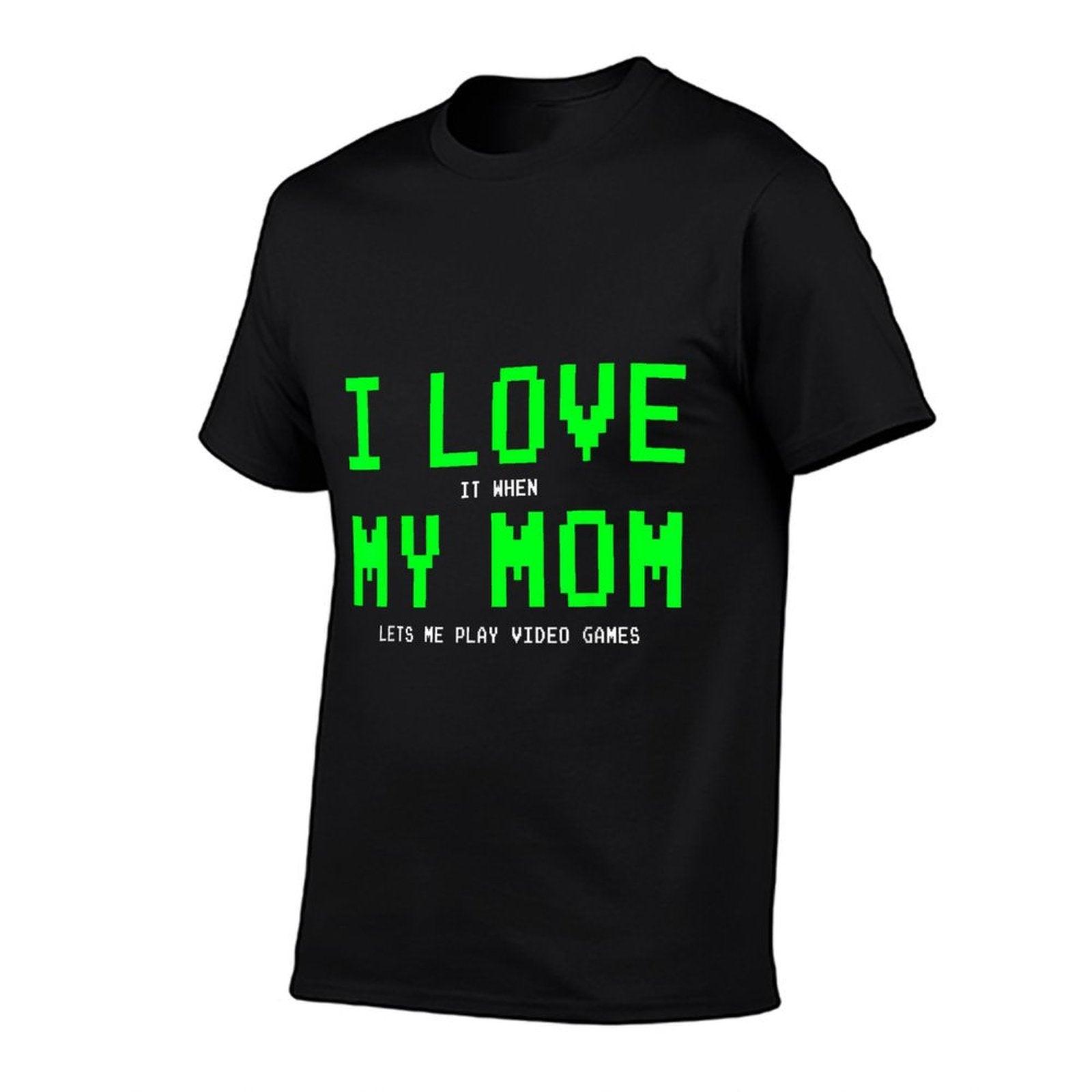 I Love My Mom - Gamer Gifts Gamingn Boys Video Game T-Shirt