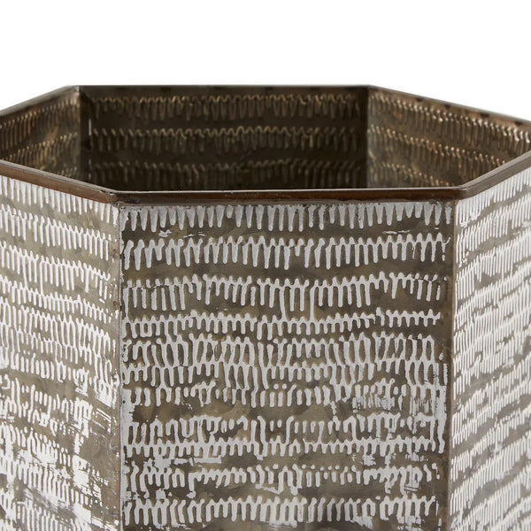 HEXAGON BUCKET PLANT STAND SET/2