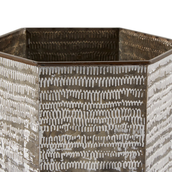 HEXAGON BUCKET PLANT STAND SET/2