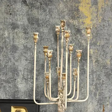 13-Candle Iron Candelabra