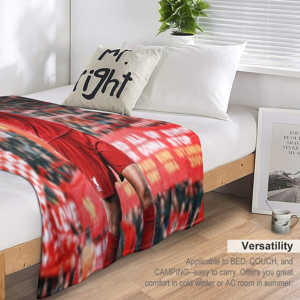 Virgil Van Dijk Travel-friendly Throw Blanket