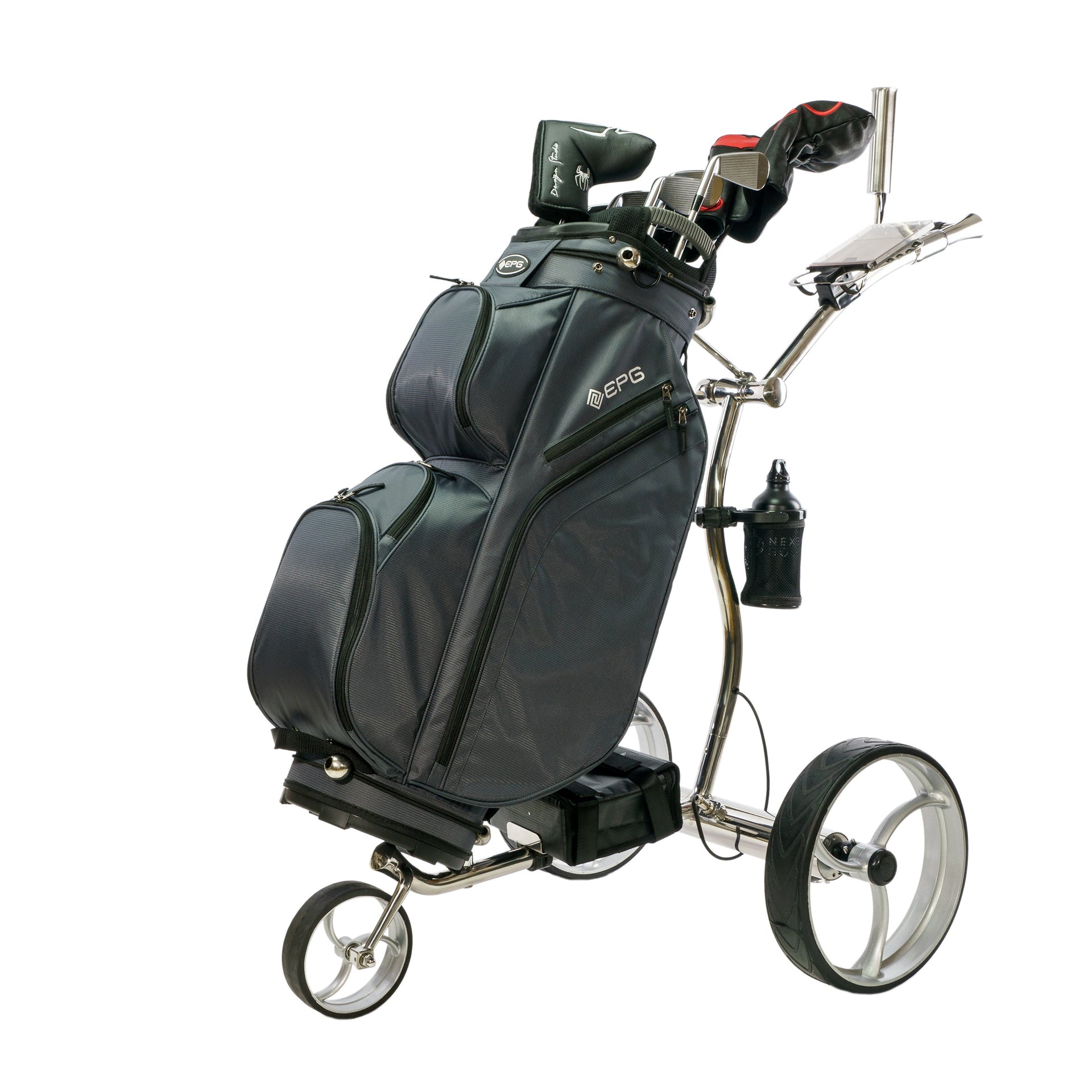 EPG eR-Pace G Luxury Remote Golf Trolley, Stainless Steel