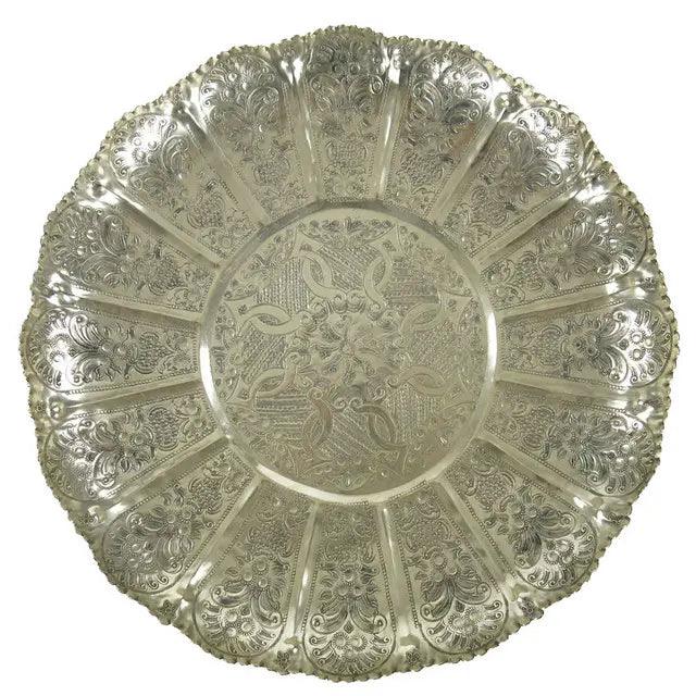 Vintage Moroccan Silver Tray