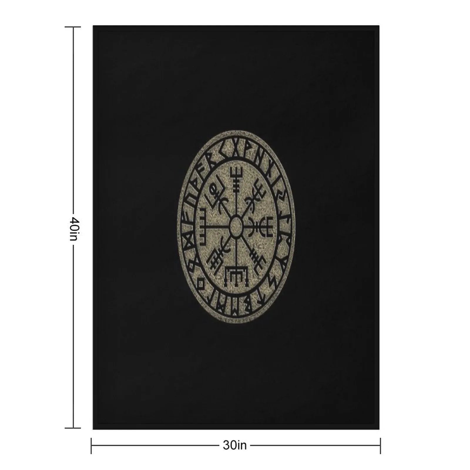 Vegvisir, Viking Compass, Norse, Symbol, Protection, Nordic, Vikings Throw Blanket