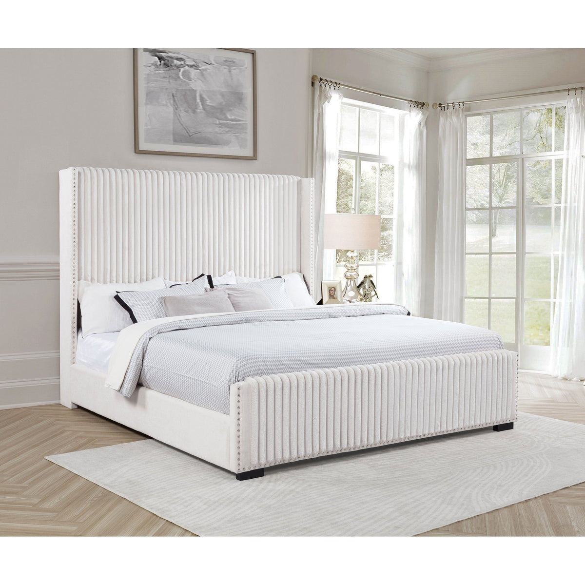 Ian Modern Upholstered California King Bed