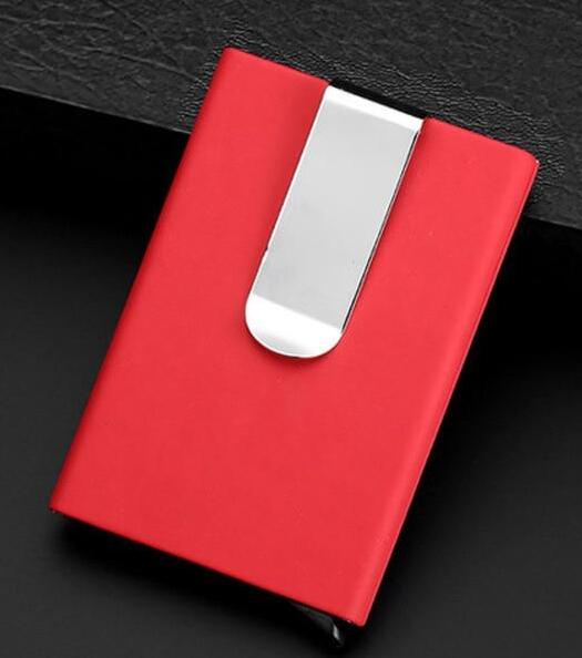 Men's Wallets Credit card holder Automatic card sets business aluminum wallet card sets cash clip holder