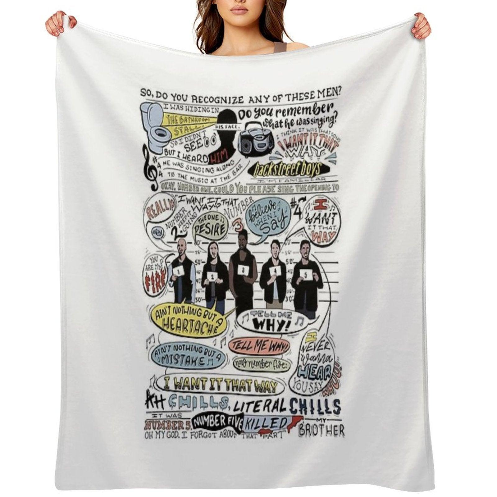 I Want It That Way B99 (Colorized) Throw Blanket