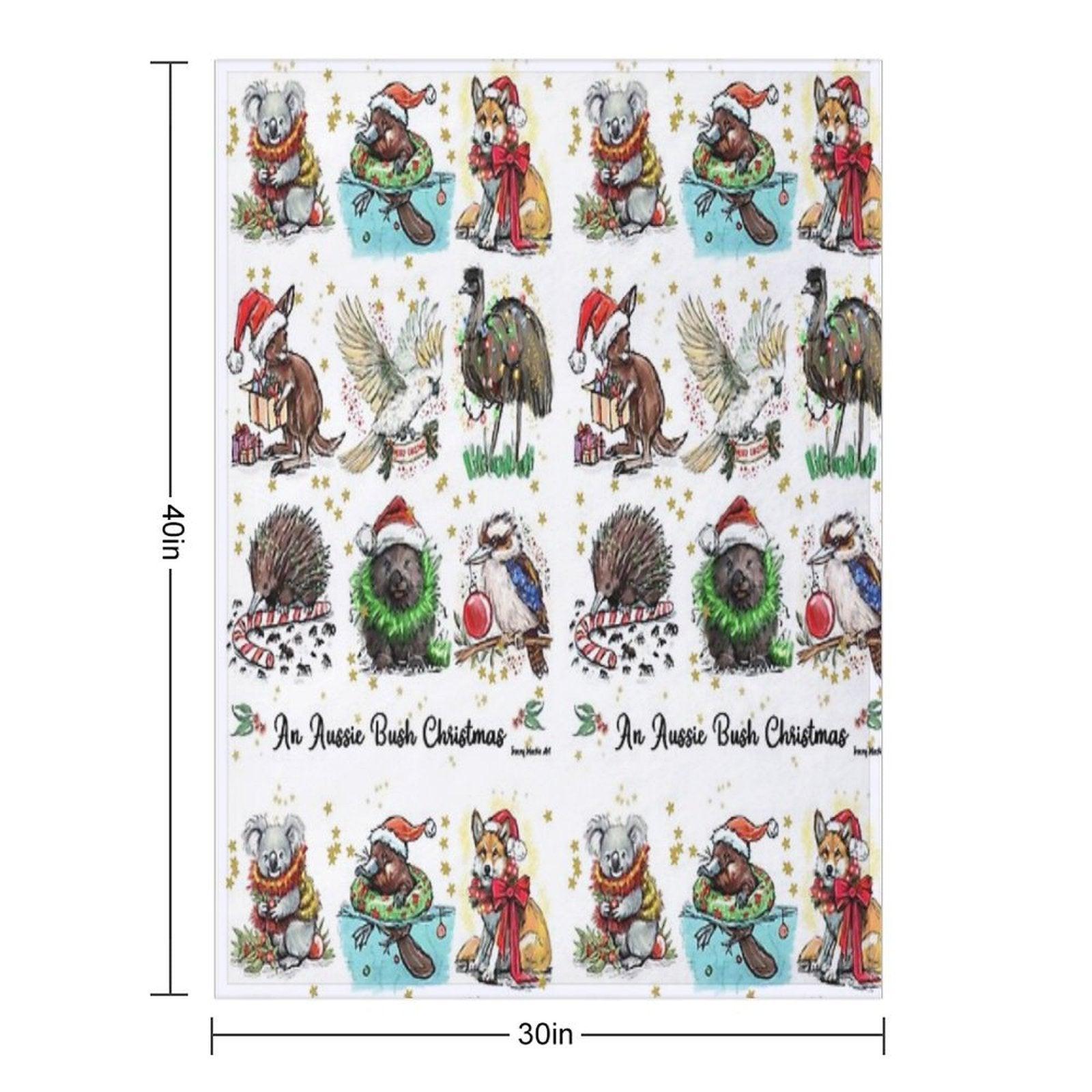 An Aussie Bush Christmas Throw Blanket