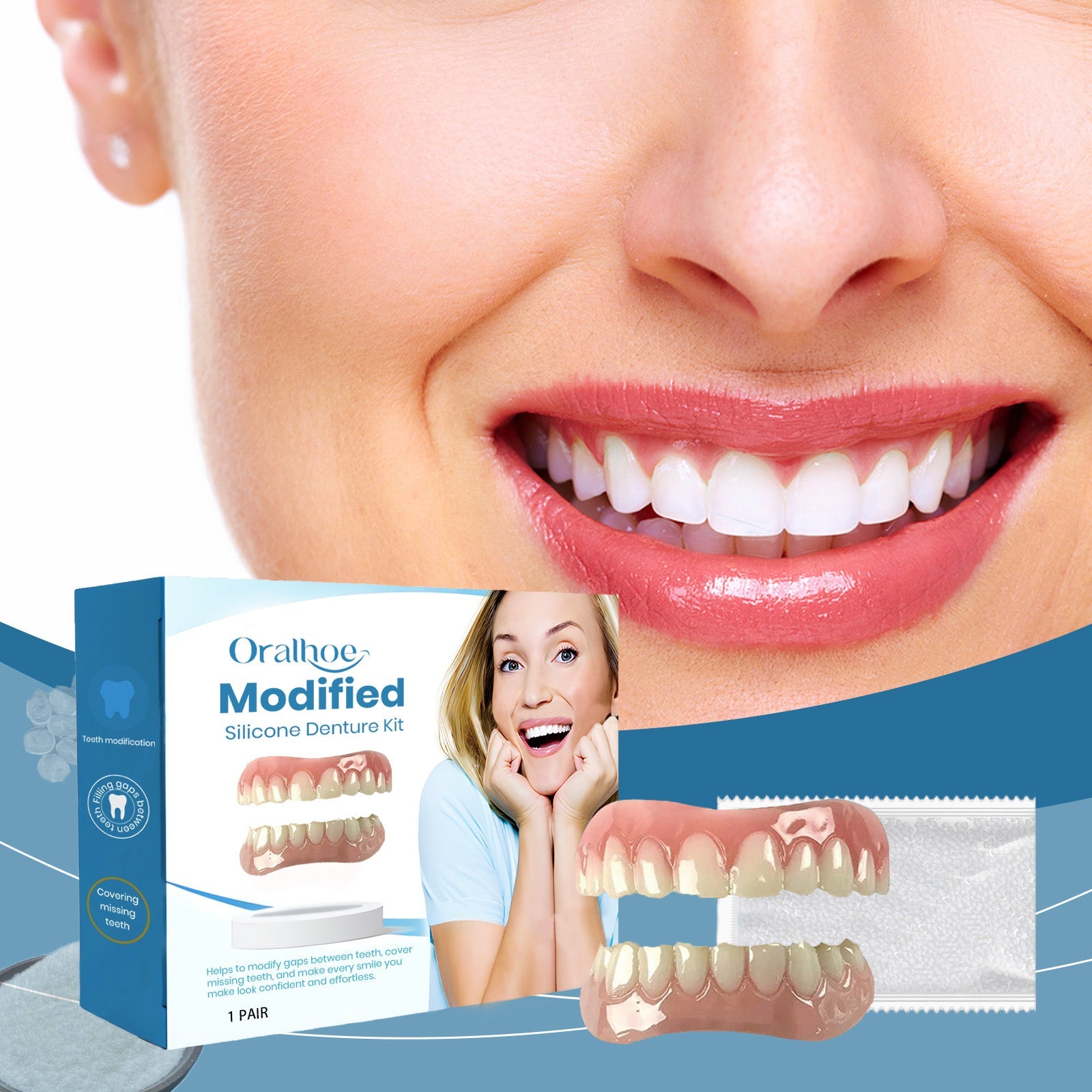 Modified Teeth Dentures American Dentures Modified Teeth Interdental Orthodontic Dentures