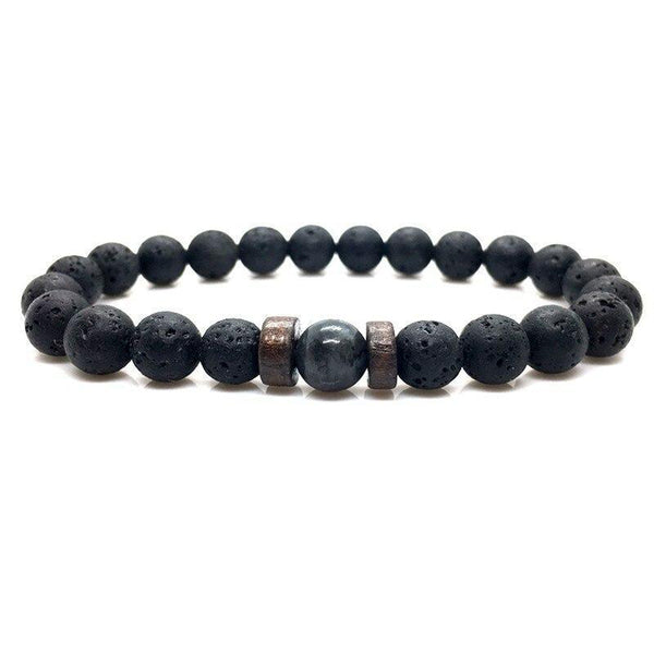 Epic Legendary Volcanic Stone Bracelet For Men And Women Lava Stone Stretch Yoga Bead Bracelet