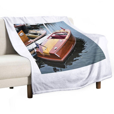 Photo of A Chris Craft Riviera Travel-friendly Throw Blanket