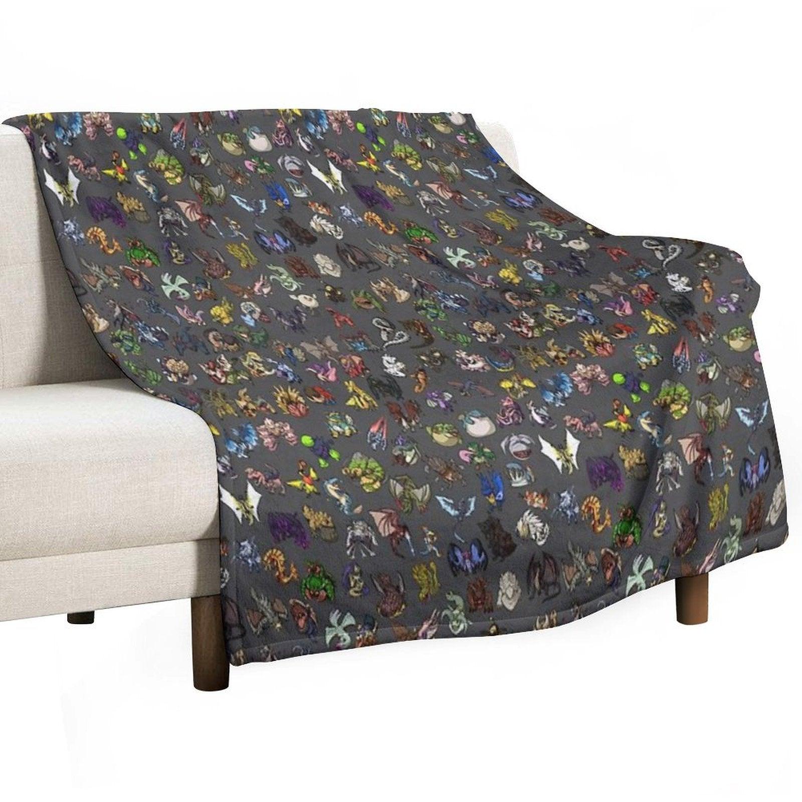 Monster Hunter Throw Blanket