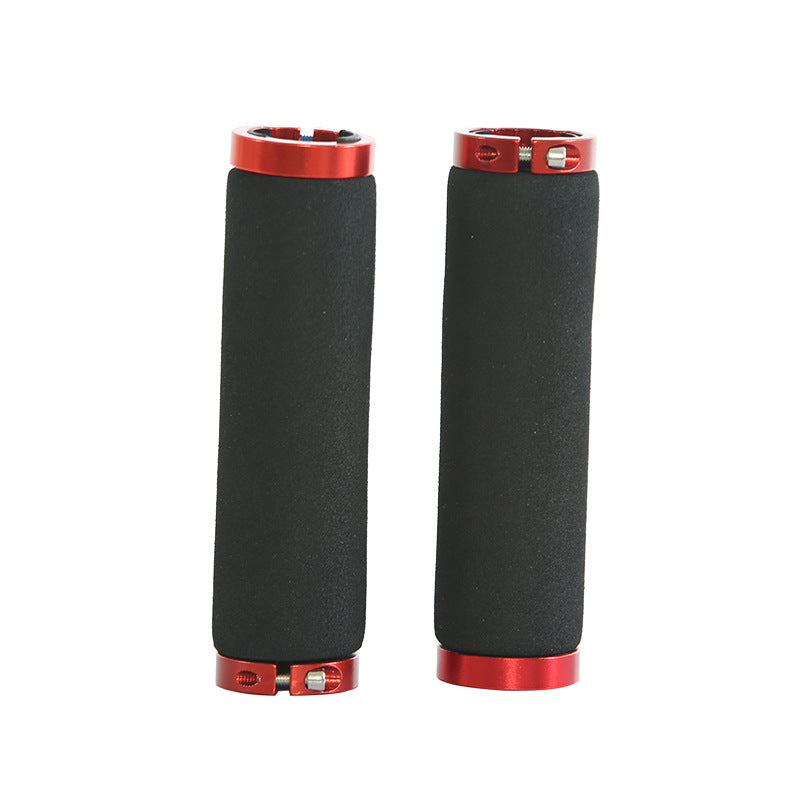 Bicycle Sponge Handle Cover Unilateral Bilateral Locking Mountain Bike Grip Non-Slip Sweat-Absorbing Foam Cotton Handle Gloves