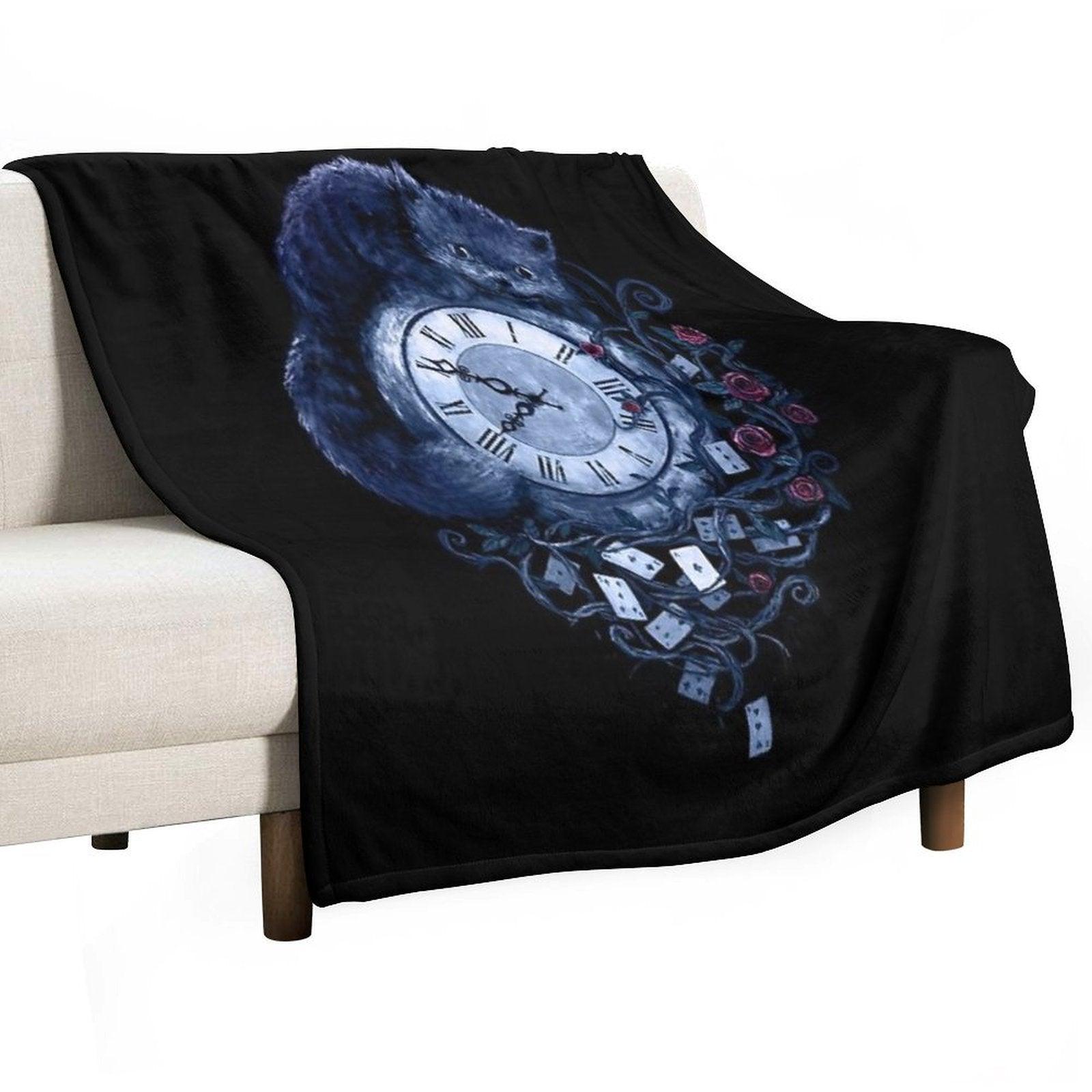 Time in Wonderland Throw Blanket