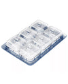 Indigo Blue Acrylic Tray & Clear Dishes with Lids