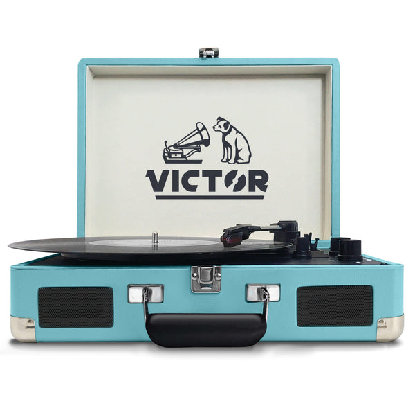Victor Metro Dual Bluetooth Suitcase 3-Speed Turntable