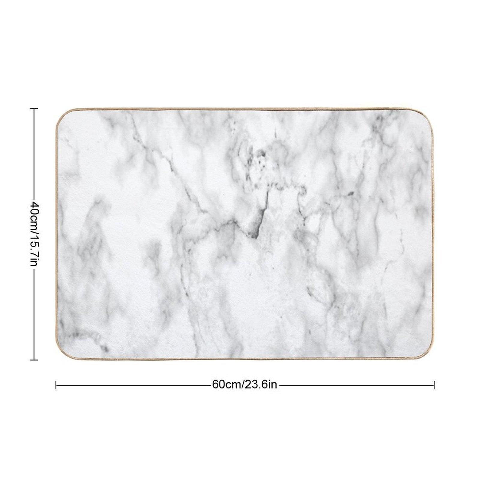 Carrara Marble Bath Mat