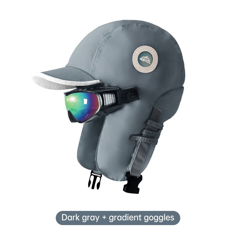 Winter ski hat warm hat men and women winter riding ear windproof plus velvet thickening pilot lei feng hat