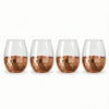 Daphne Copper Set of 4 Stemless Glasses 20OZ.