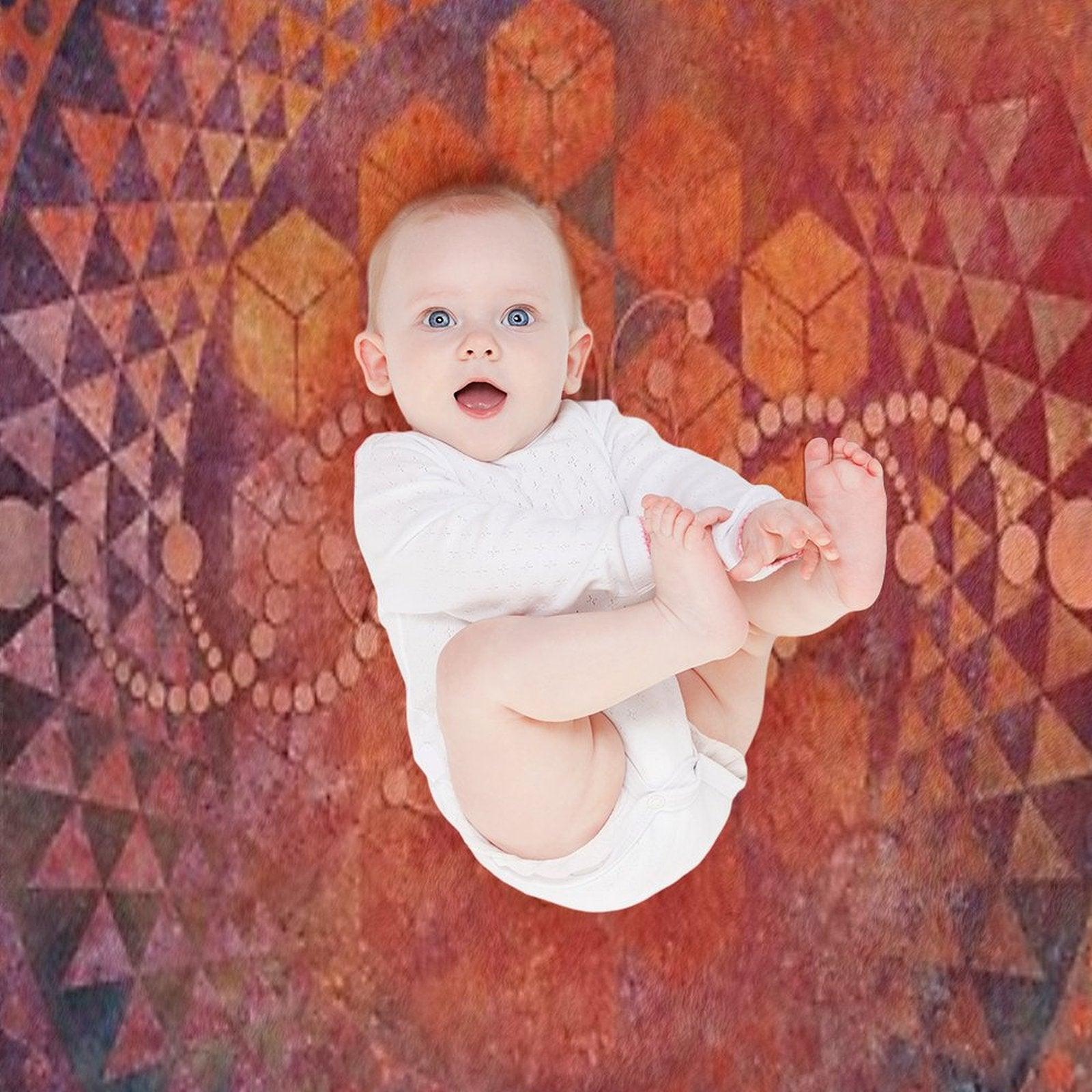 Desert Crop Circle Throw Blanket