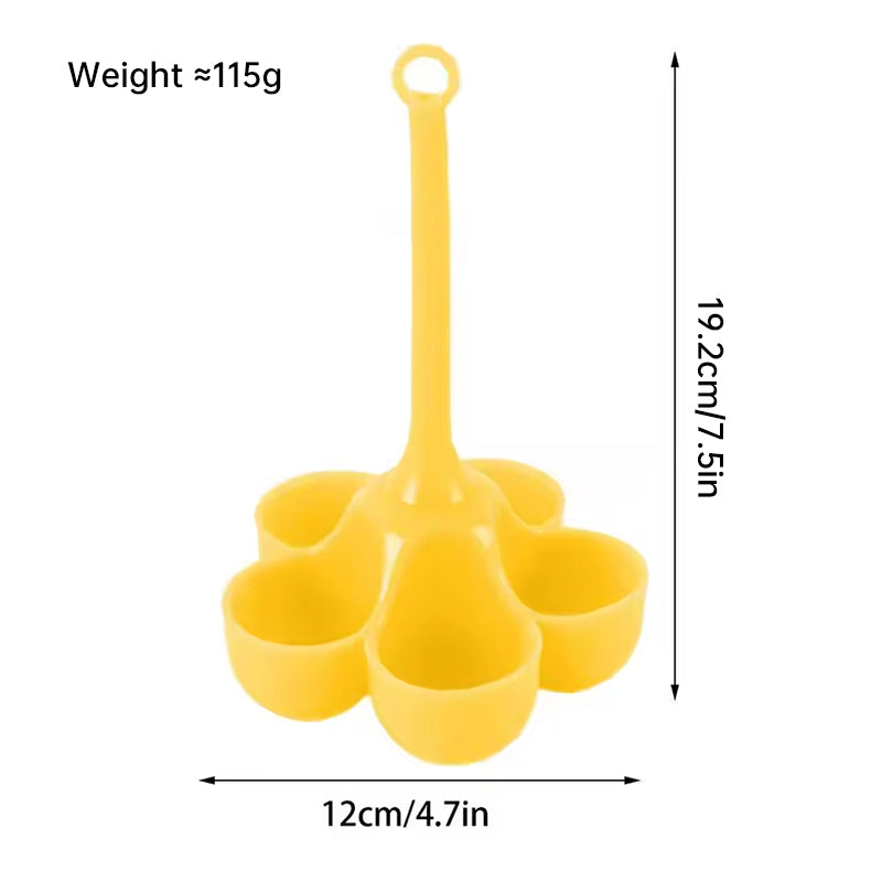 5 - Hole High - Temp Resistant Silicone Egg Cooker, Food - Grade for Making Complementary Food
