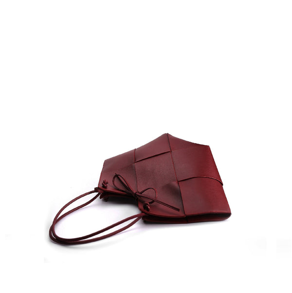 Taylor Contexture Leather Bag, Plum