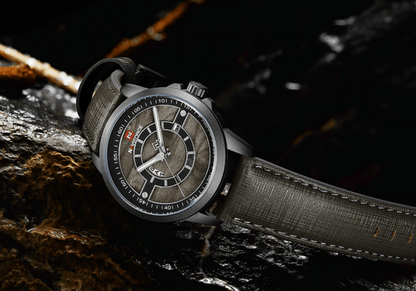 Men's Waterproof Business Style Watch With Unique  Backgrounds Luxury Design Perfect Gift For Him