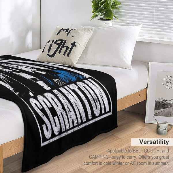 Straight Outta Scranton - Lazy Scranton Lightweight Throw Blanket