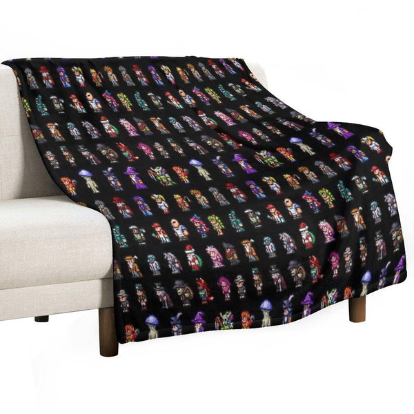 Terraria NPCs Versatility Throw Blanket