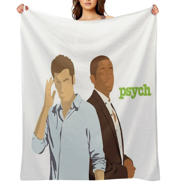 Psych TV- Shawn And Gus Comfort Throw Blanket