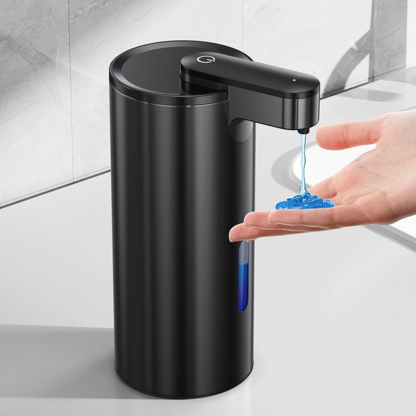 Automatic Soap Dispenser Touchless, Stainless Steel 11.5 Oz 3 Levels Adjustable Hand Soap Dispenser with Rechargeable Sensor Pump for Kitchen & Bathroom Liquid Soap