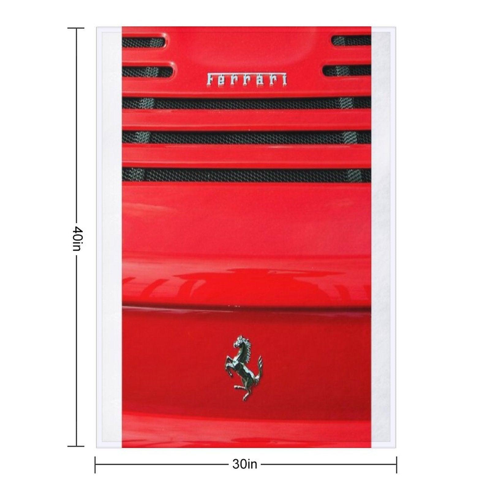 Ferrari Prancing Horse Throw Blanket