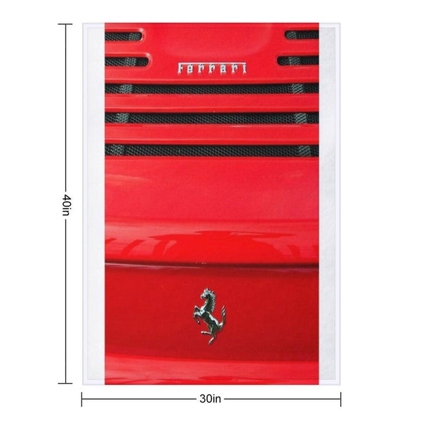 Ferrari Prancing Horse Throw Blanket