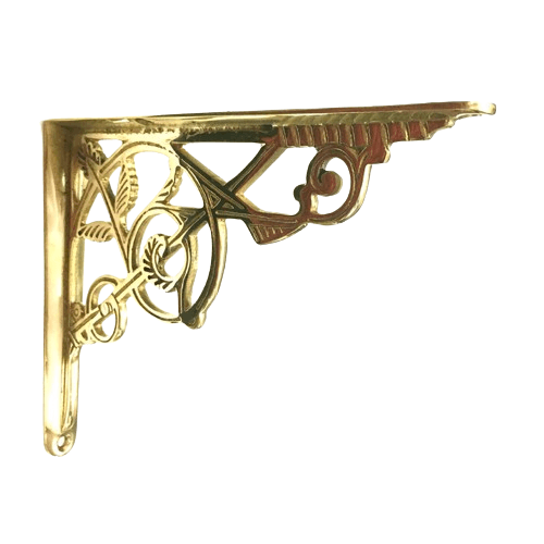Georgian Shelf Bracket - Unlacquered Brass Polished