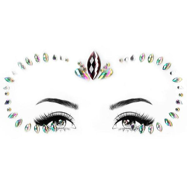 23 Sets Glitter Face Jewels Sticker Temporary Party Face Makeup Tattoo Face Gems Glitter Face Jewels Crystal Stickers For Womens