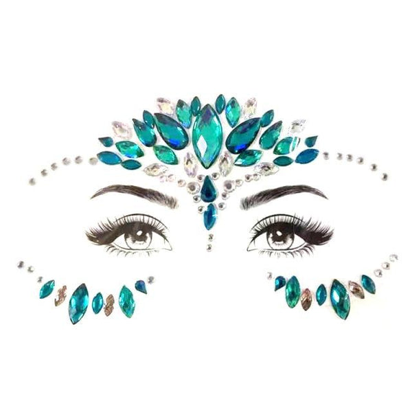 23 Sets Glitter Face Jewels Sticker Temporary Party Face Makeup Tattoo Face Gems Glitter Face Jewels Crystal Stickers For Womens