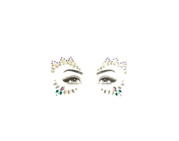 23 Sets Glitter Face Jewels Sticker Temporary Party Face Makeup Tattoo Face Gems Glitter Face Jewels Crystal Stickers For Womens