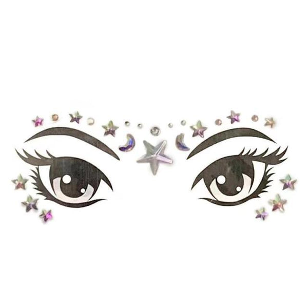 23 Sets Glitter Face Jewels Sticker Temporary Party Face Makeup Tattoo Face Gems Glitter Face Jewels Crystal Stickers For Womens