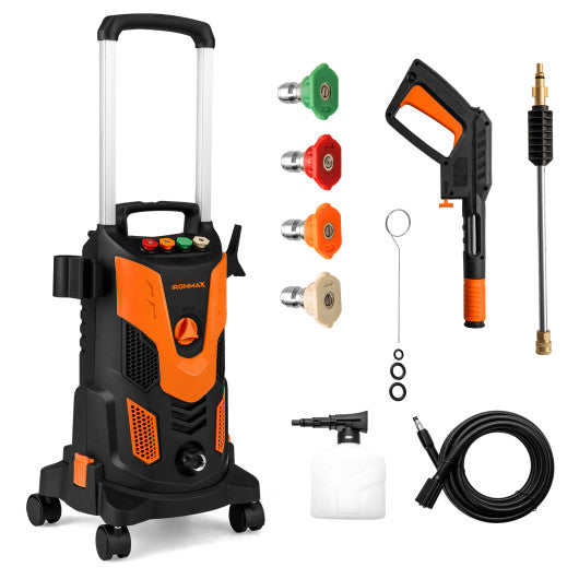 2300 PSI 1.8 GPM Electric High Pressure Power Washer-Orange