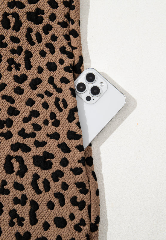 Luxury Summer Leopard Sleeveless Mini Dress Chic & Stylish Print Elegant Dress For Women