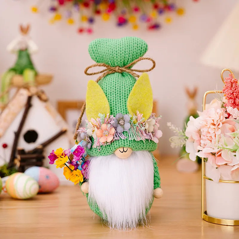 Easter Decorations Easter Knitted Rudolf Rabbit Doll Decoration