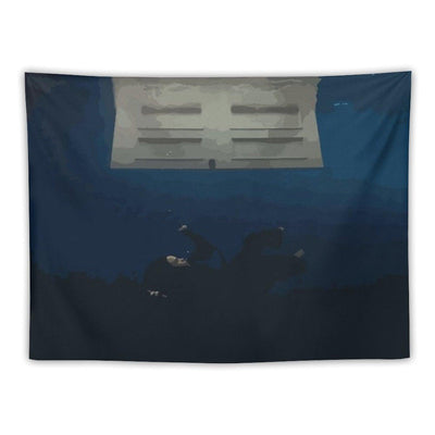 Hit Me Hard And Soft Cover Art Tapestry