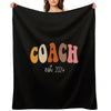 Coach Lover  Coach Est 2024  Best Coach Ever Versatility Throw Blanket