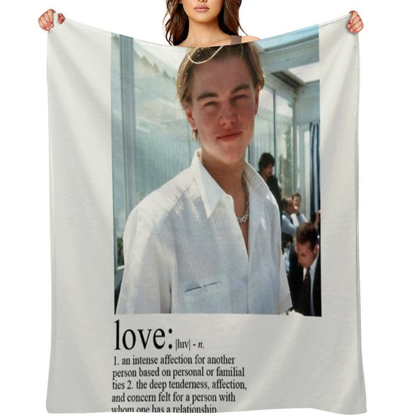 Leonardo Dicaprio Love Machine-washable Throw Blanket