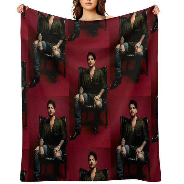 Hot Adam Lambert Easy Care Throw Blanket
